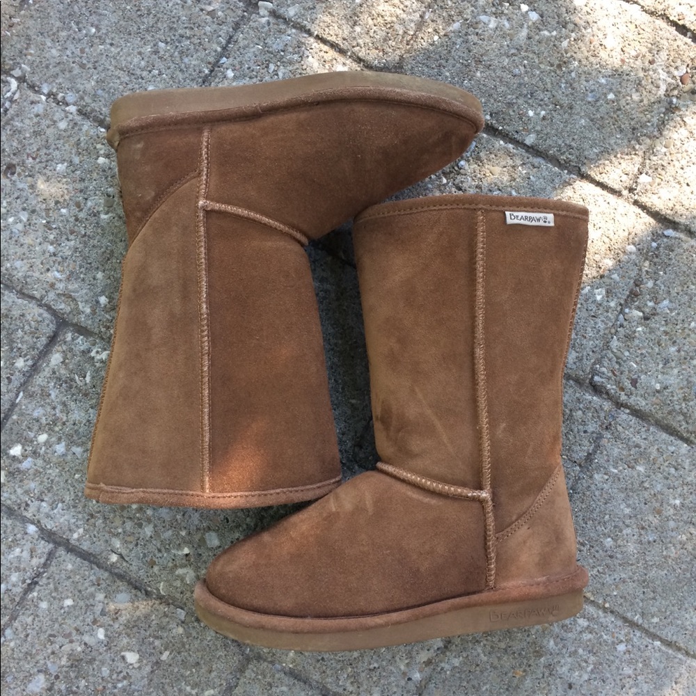Bearpaw 🐾 tan ugg-like winter boots size 7